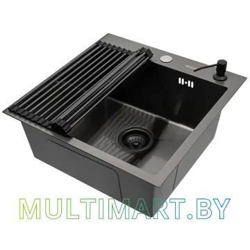 Кухонная мойка ARFEKA ECO AR 500x500+RM AR+DS AR BLACK